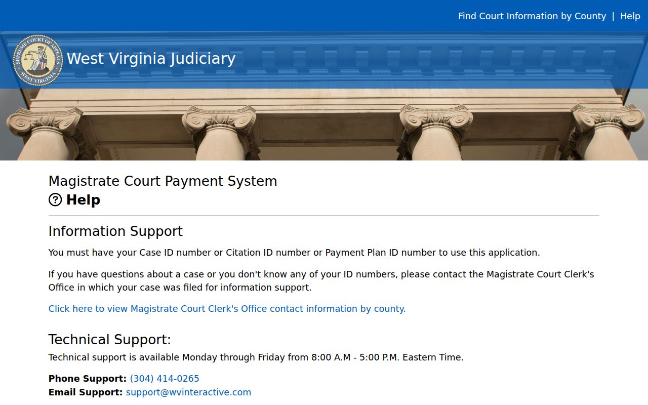 Upshur County traffic court records payment fee help