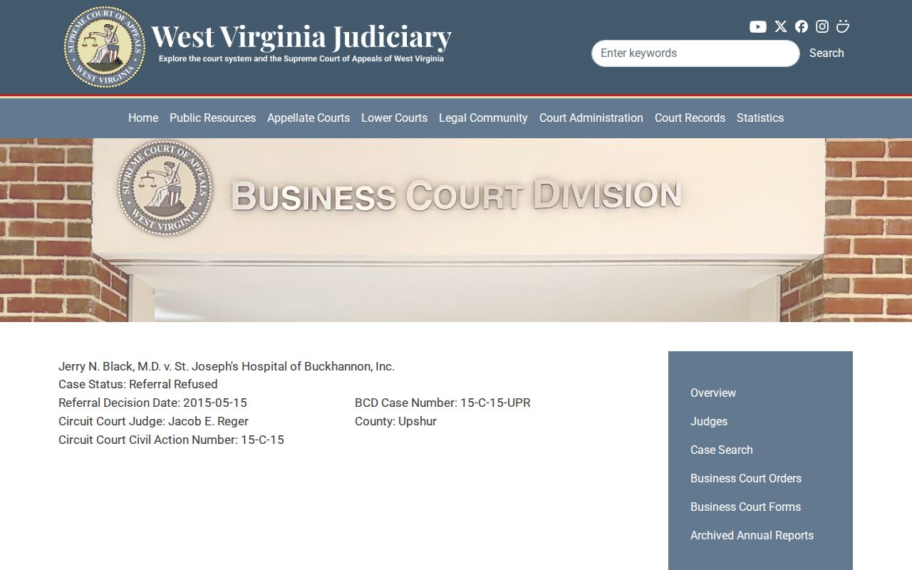 Upshur County court records order table