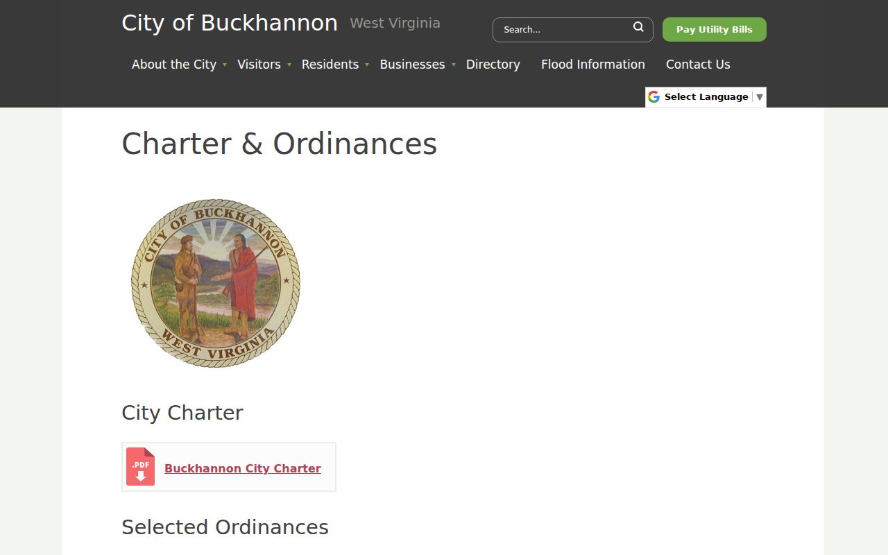 Buckhannon court docket ordinance index